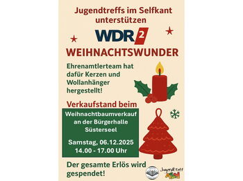 Der Jugendtreff des Kreises Heinsberg beteiligt sich an der Aktion „WDR 2 Weihnachtswunder“. Foto: Kreis Heinsberg