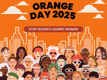 Plakat zum Orange Day 2025 am Dienstag, 25. November 2025; Foto: Stadt Geilenkirchen