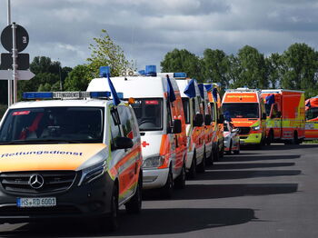 Foto: Michael Möller; Einsatzeinheiten des Kreises Heinsberg unterstützen bei der Europameisterschaft