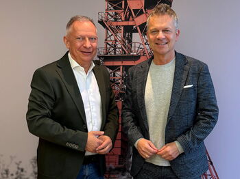 Landrat Stephan Pusch (links) und Wegbergs Bürgermeister Christian Pape tauschten ihre Argumente in der Diskussion um die Vergabe der Wasserkonzession aus. Foto: Kreis Heinsberg