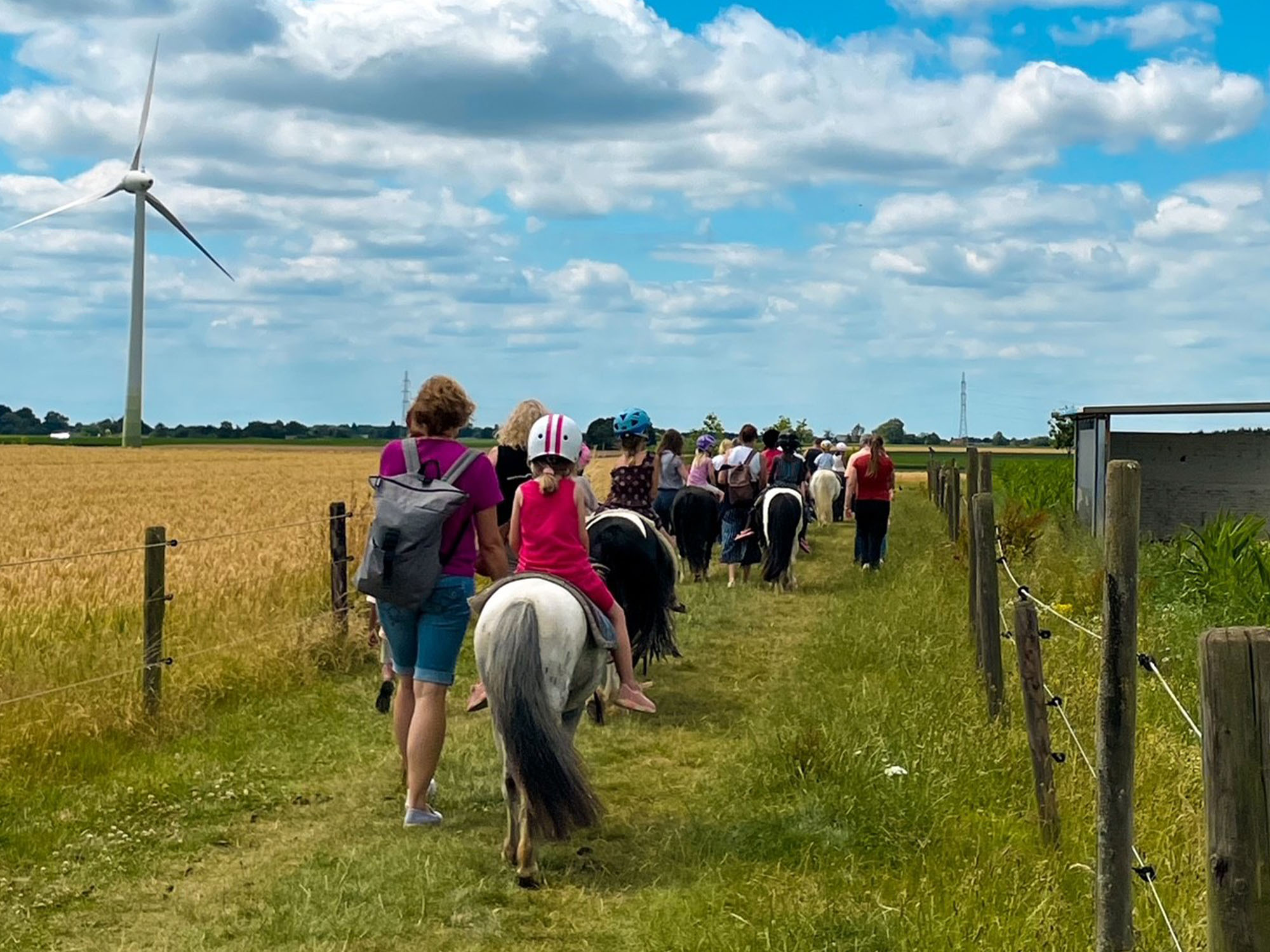 Besonders für Kinder wurde beim Sommerfest einiges geboten: Sie durften die vielen Tiere des Hofes füttern, streicheln und sogar auf Ponys reiten. Foto: Kreis Heinsberg